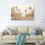 Ensemble de 1 tableau sur toile « Vagues botaniques »-129321798-129321804