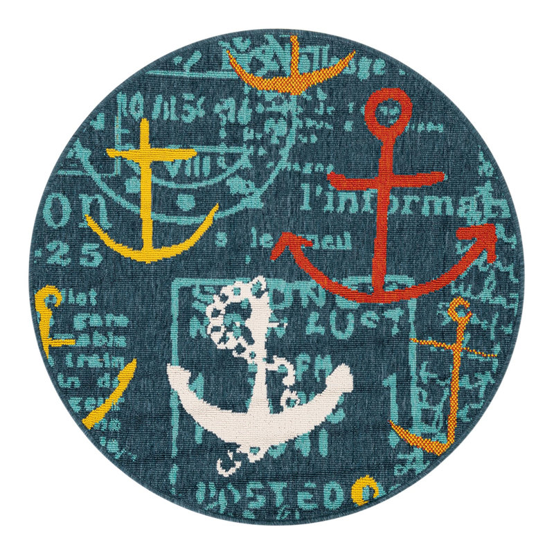 Tapis intérieur / extérieur Angelys, Rond 3 pi 1 po