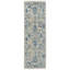 Karina Hand Knotted Wool Ikat Area Rug in Ivory/Blue-1861406641