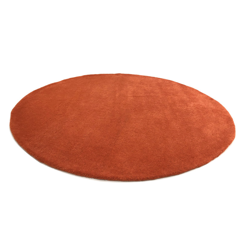 Round Enedina Solid Colour Area Rug, Round 120cm