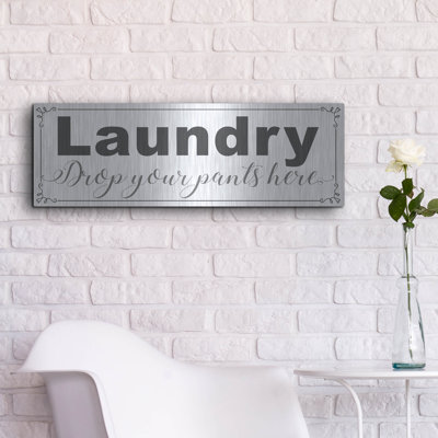 'Laundry Pants' by Fiona Stokes-Gilbert Metal Wall Art