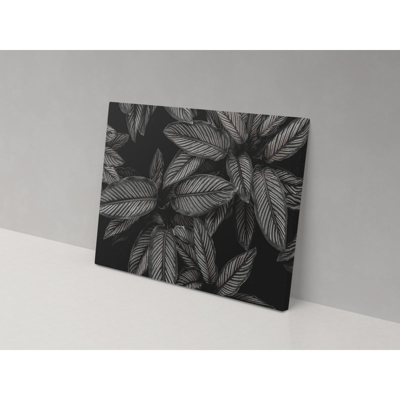 Canvas Collection Leaves - Wrapped Canvas Painting, 67cm H x 102cm W x 4cm D