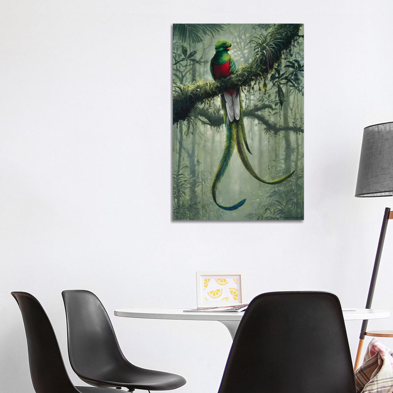 Resplendent Quetzal 2 by Harro Maass - Wrapped Canvas Print, 101.6 cm H x 66.04 cm W x 1.91 cm D