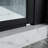 Bi Semi- Shower Doors In Matte Black With Clear Glass, 34.13 - 35-3/8 In. W X 73.15 H, Aluminium Build For Bathroom 34 To 72 H Black, Fulfilment