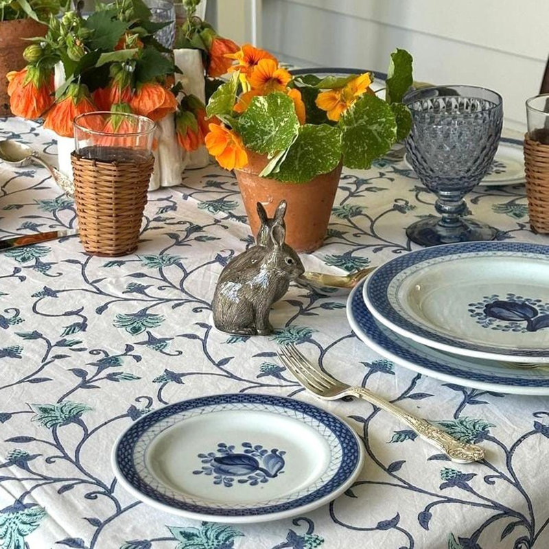 Green Ivy Square Tablecloth, 60" Square