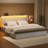 Antioch King Bed with 4 Drawers & Storage Headboard, Adjustable LED Light and Charging Station, No Box Spring Needed, White-1921350642-1913473744