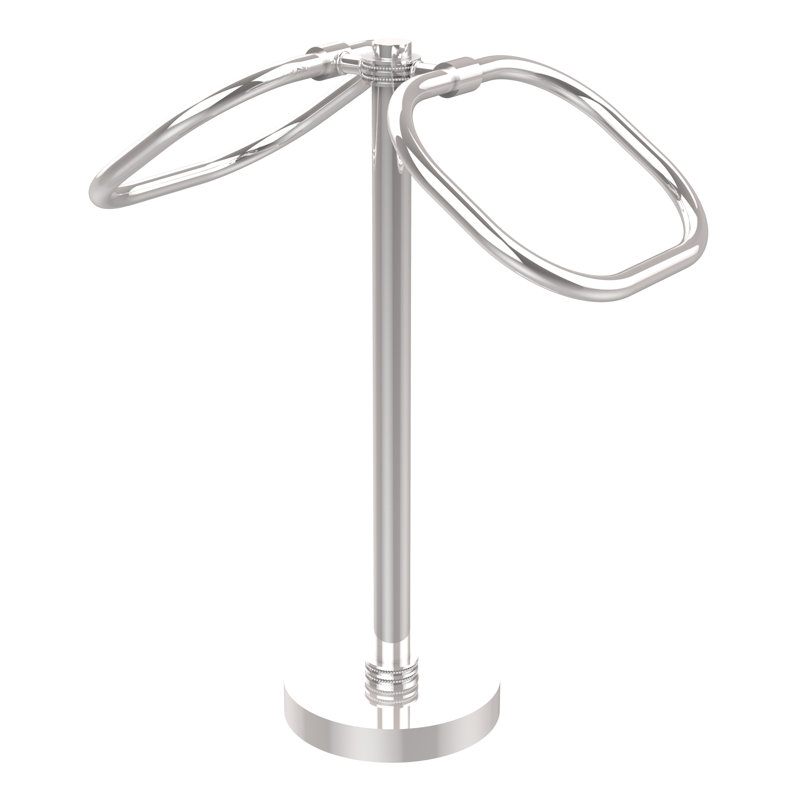 Anneau à serviettes en laiton allié, Chrome poli