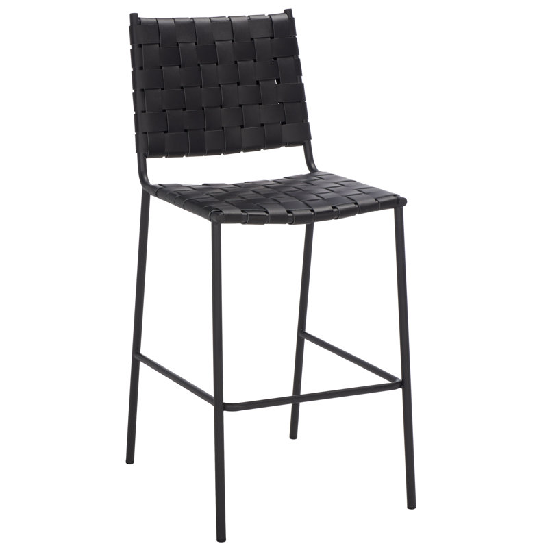 Tabouret de comptoir 26 po Ryland, Noir, Noir