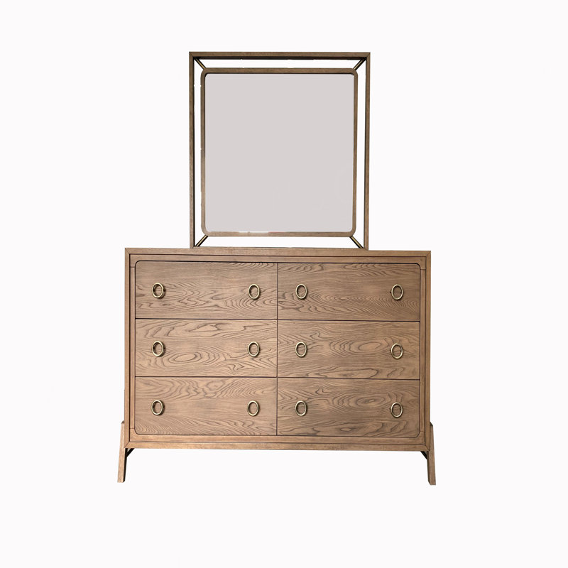 Commode 6 tiroirs au fini latté