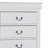 Ryla Tall Dresser Chest, 5 Drawers, Nickel Metal Handles, Solid Wood-130703541