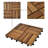 12'' L x 12'' W Wood Interlocking Deck Tile in Brown