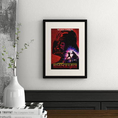 Revenge of the Jedi Framed Graphic Art Print Framed 1 Piece Single Picture Frame Wall Art on MDF