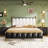 Zechariah PU Leather Upholstered Platform Bed-166299590-166299589