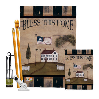 Welcome Bless This Home - Impressions Decorative Flags Kit FK100043-BO