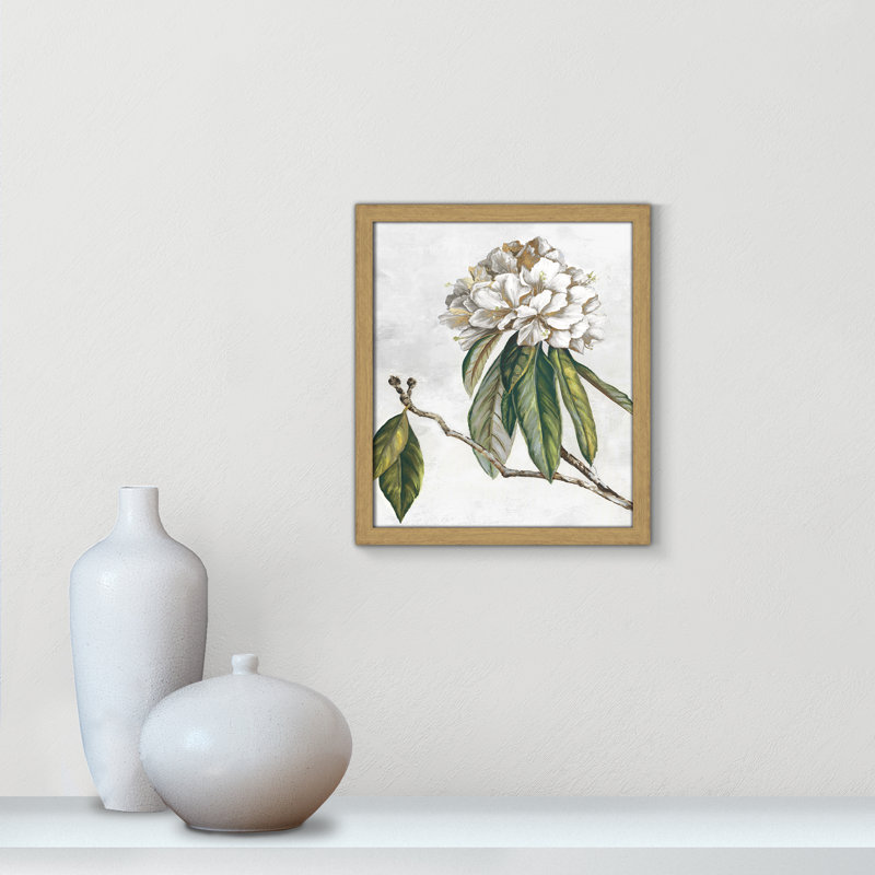 «Pearly Beauty II» par Eva Watts, L 13 po x H 15 po, Impression encadrée, Grain de bois naturel