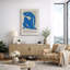Blue Matisse Style Figure Artwork, Modern Abstract Human Form Pictures, Framed Canvas Giclee Print Wall Art-125174587-125174585