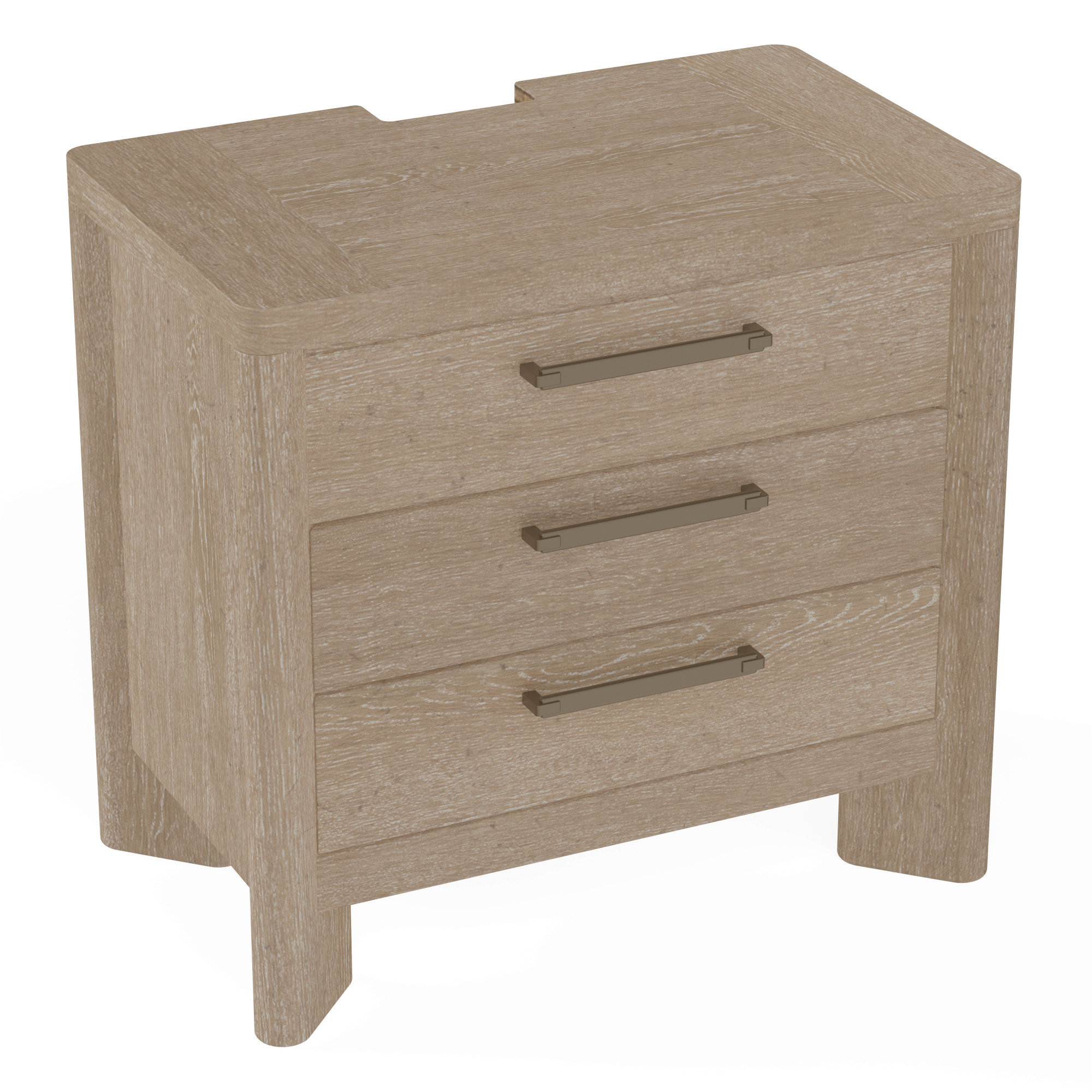 Union Rustic Karcen Sand Dune Nightstand with USB Wayfair