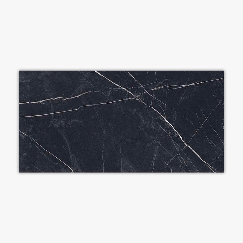 Nero Marquina Polished 24x48 Porcelain Tile