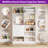 Closet System with Drawers, Mirrors and Hanging Rods-852815918