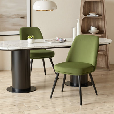 49Cm H Modern Velvet Upholstered Dining Chair for Kitchen/Dining Room
