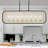 8-Light Black Brass Chandelier Linear Chandelier Rectangle Chandelier Industrial Chandelier For Dining Room