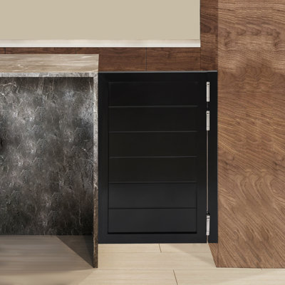 35.4'' Solid Wood Paneled with Installation Hardware Kit without Installation Hardware Kit Café / Saloon Door