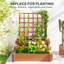Wood Raised Garden Bed with Trellis