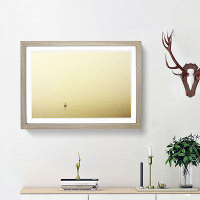 Sailboat Alone on the Ocean - Picture Frame Painting Print