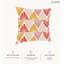 Housse de coussin floral en polyester