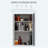 HOMCOM Bathroom Mirrored Cabinet