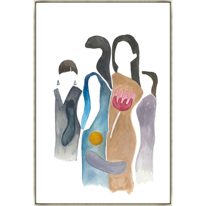 «A Day» par Helen Parker - peinture sur toile, Couche de verre, H 61,5 po x l 41,5 po