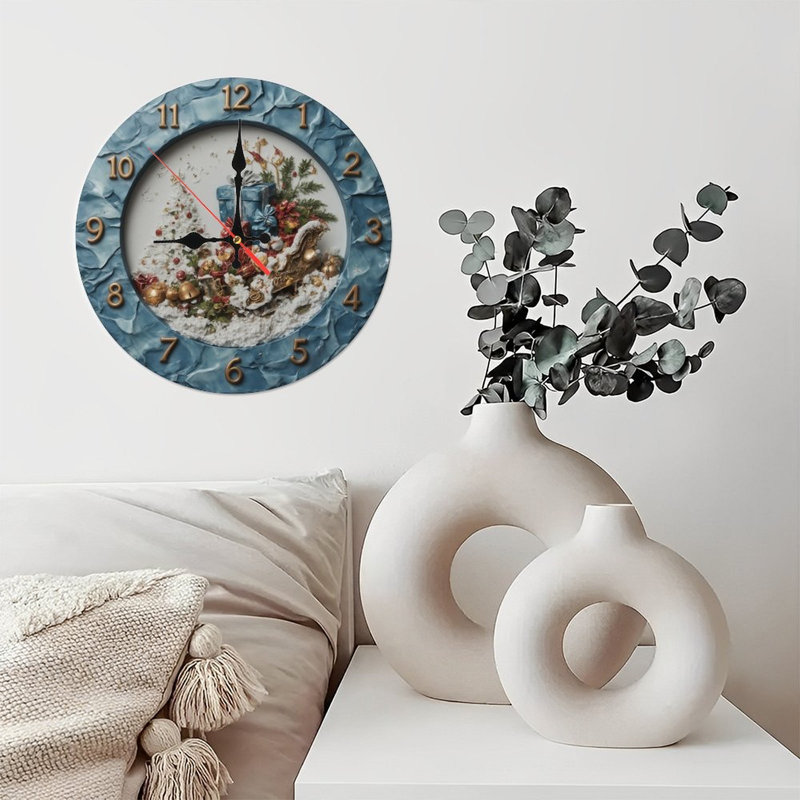 Christmas-Clock-Face-Scene