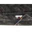 5.6x8.6 Ft Vintage Wool Area Rug Overdyed in Black for Modern Interiors. Handmade in Turkey