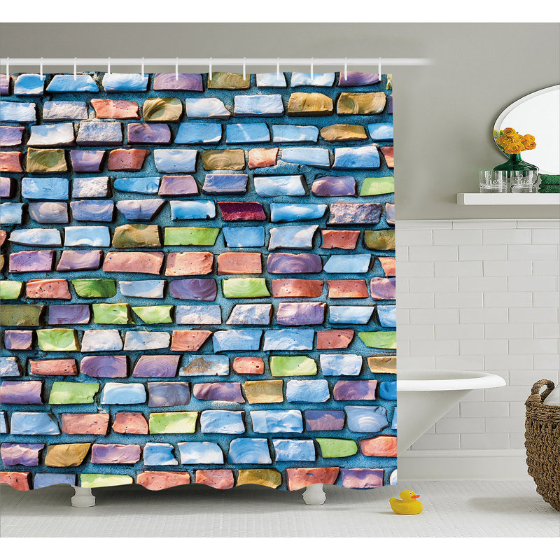 Rideau de douche simple color walls Tingsley, H 75 po x l 69 po