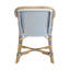 Fauteuil en rotin de 18,75 po de hauteur Portofino, blanc et bleu marine-1198535843