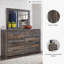 Commode double 6 tiroirs avec miroir Drystan