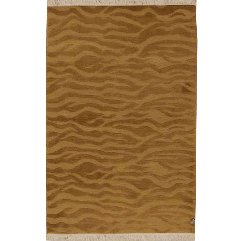 Tapis orange de haute qualité noué à la main