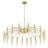 Apogeeville 18 - Light 39" Modern Linear Sputnik Candle Style Chandelier for Living Room Kitchen Island Bedroom-1377676415