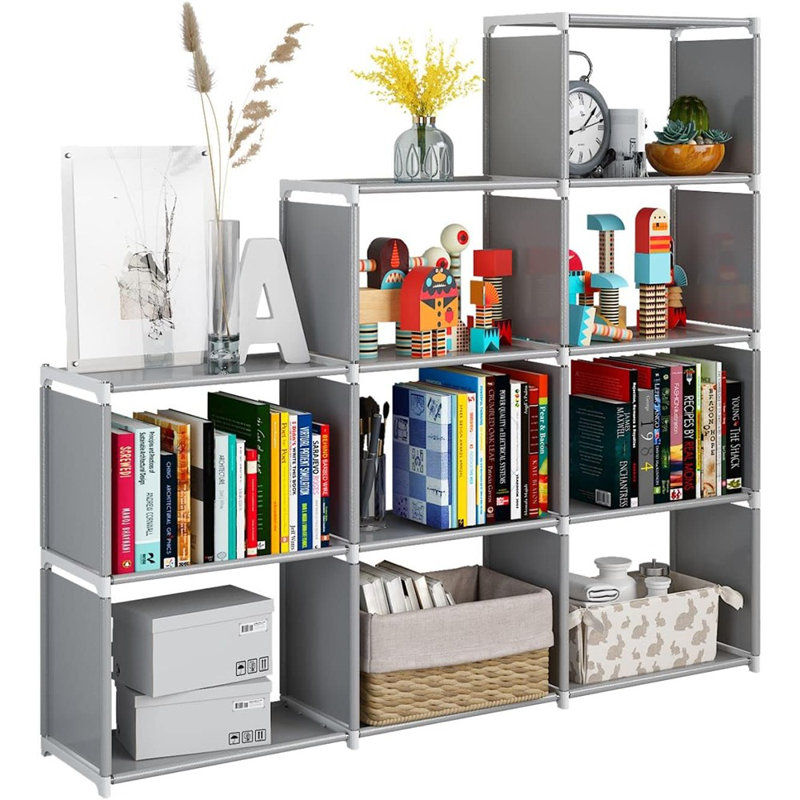 Bibliothèque portative, rangement à 9 cubes