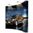 Yescom 10X8ft Tradeshow Booth Exhibit Pop Up Display Kit W/ Spotlights & Rolling Case & PVC Panel For Customed Graphic