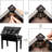 Black Button-Top Piano Bench, Adjustable Height-2097403952
