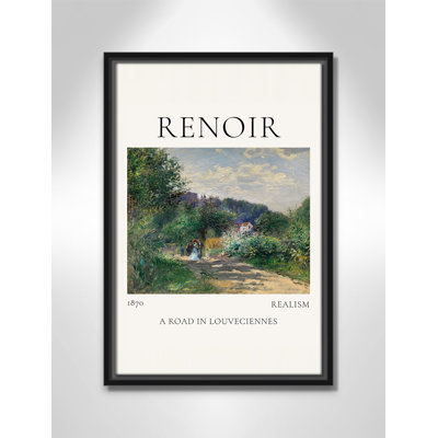 Old Masters Collection " A Road In Louveciennes " by Auguste Renoir