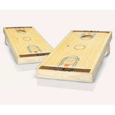 2' x 4' Full Court Solid Wood Cornhole Set with Bags