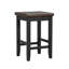 Ensemble de table de salle à manger à hauteur de comptoir en bois 3 pièces avec armoire, 2 tiroirs de rangement et 2 tabourets pour petits espaces Farmhouse