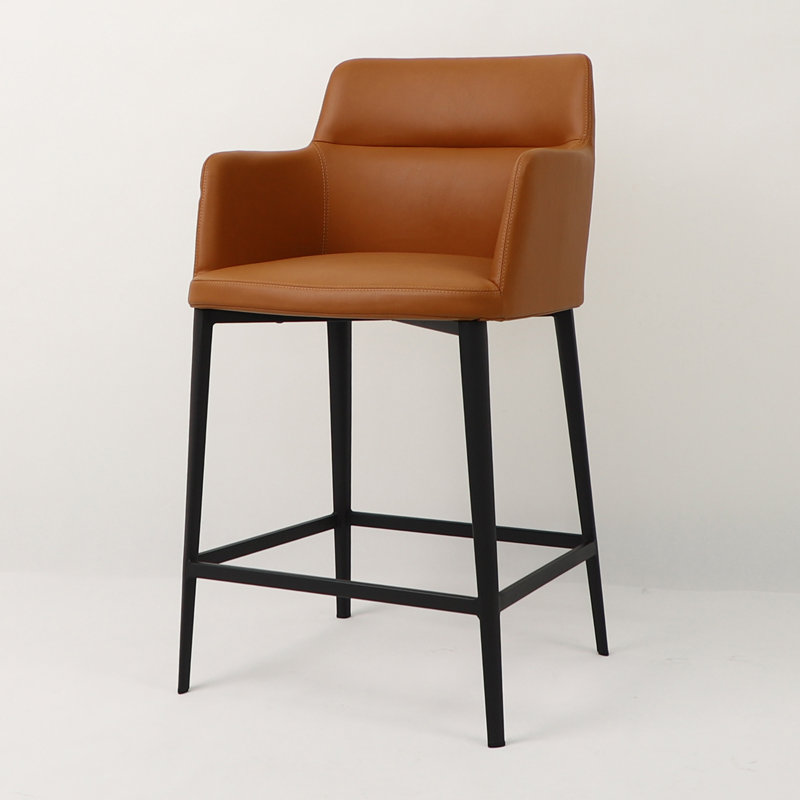 Tabouret de bar et de comptoir Jahnke Earle (29/25 po), Tanné, Tabouret de comptoir (siège d'une hauteur de 25 p
