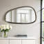 Miroir mural décoratif avec cadre en métal texturé Nikolas Asymmetric-1884150782-1884150674
