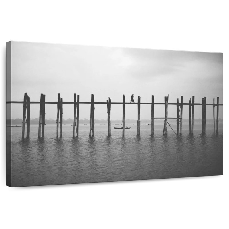 Lilie Crossing U Bein Bridge, H 20 po x l 30 po
