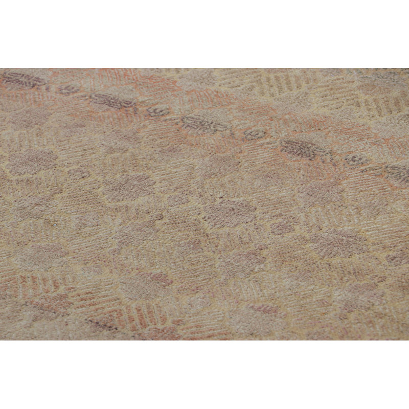 Handmade Silk and Wool Area Rug