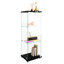 Vitrine moderne en verre avec lumières DEL