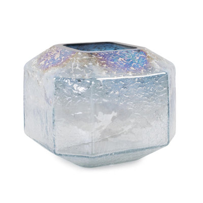 Lonsdale Iridescent Low Glass Vase